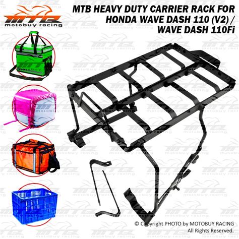 Mtb Heavy Duty Carrier Rack For Honda Wave Dash V Wave Dash