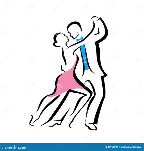 Dancing Couple Stock Vector Illustration Of Dancer Male 45966824