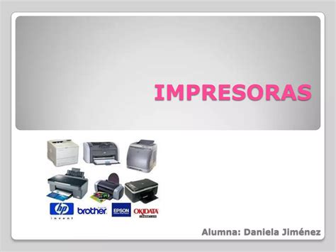 Tipos De Impresoras Ppt