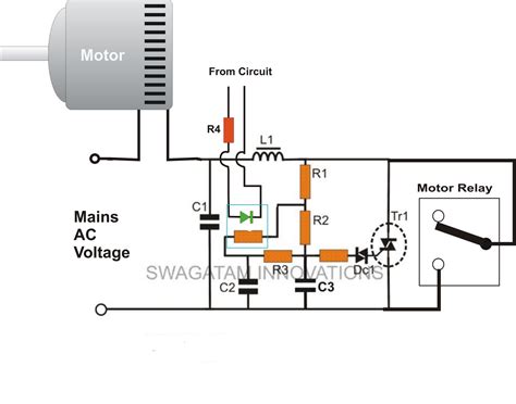 Circuit Diagram For A Single Phase Ac Motor Single Phase Mot