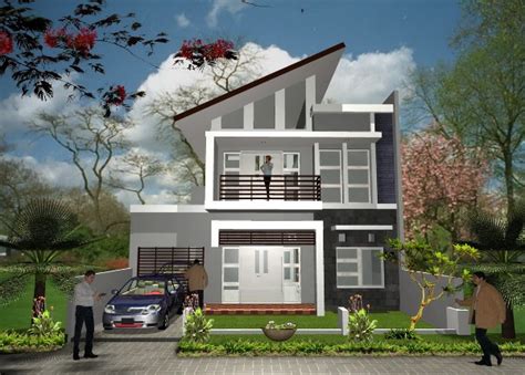 Contoh Desain Tampak Depan Rumah Minimalis Modern 2 Lantai Type 36 ...