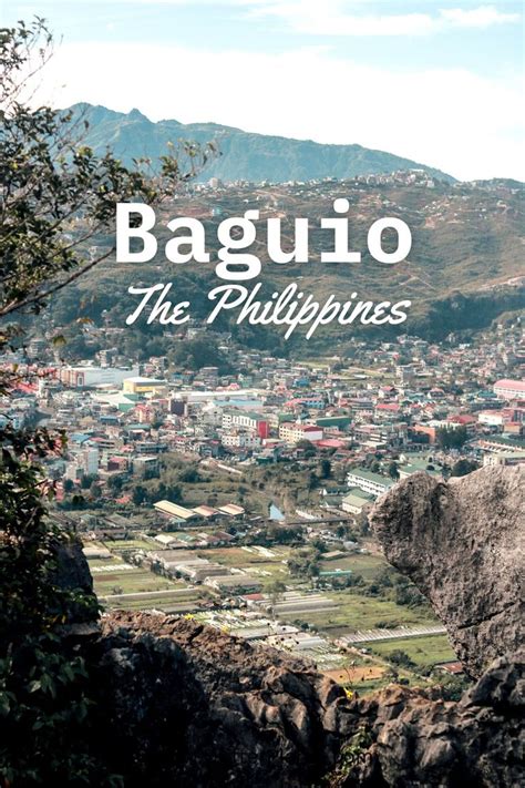 Baguio The Philippines With Text Overlay