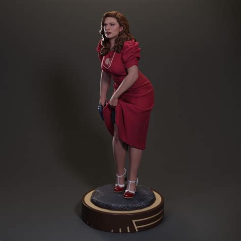 3d Printable Peggys Secret Agent Carter Fan Art By Emptyforge