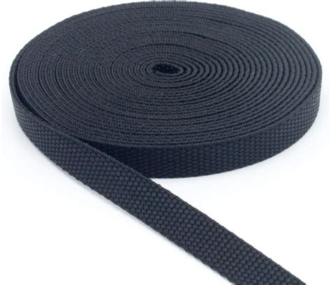 Amazon 10 Yards 1 Inch Wide Black Nylon Heavy Duty Webbing Strap