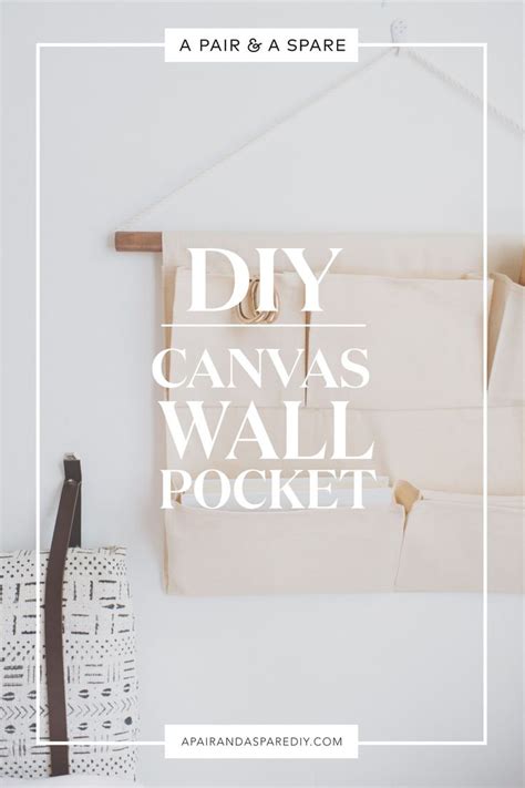 DIY Canvas Wall Pocket Collective Gen Diy Canvas Wall Pockets