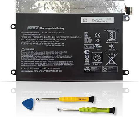 Amazon Espacio SW02XL Battery Replacement For HP X2 10 P018WM 10 P