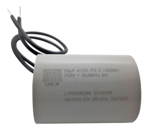 Capacitor Uf Vac Para Port O Eletr Nico Weg Loja Canaldasc Meras