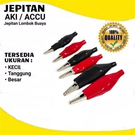 Jual Jepit Buaya Aki Sepasang Merah Hitam Shopee Indonesia