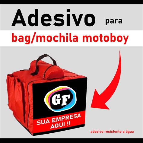 Adesivo Personalizado Bag Motoboy Shopee Brasil