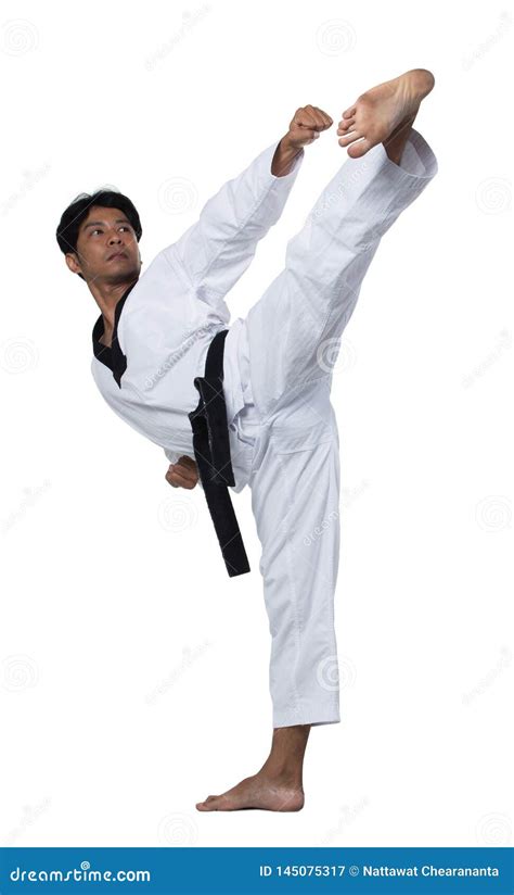 Master Black Belt Taekwondo Handsome Man Stock Image Image Of