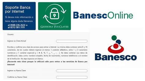 Banesco Cambio De Clave Por Expiracion Youtube