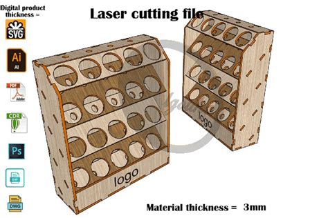 Laser Cut Acrylic Paint Stand 3mm