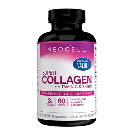 NeoCell Super Collagen Vitamin C Biotin 180 Tablets