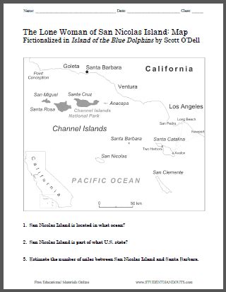 FREE Printables ~ Island of the Blue Dolphins