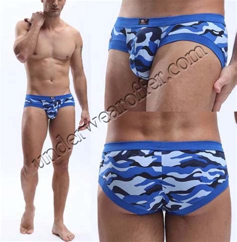 New Arrivals Sexy Mens Comfortable Camo Military Bikinis Boxers