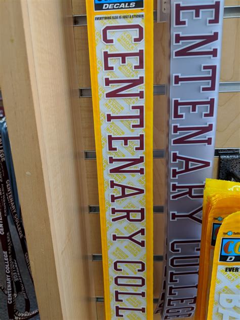 Decal Centenary College Centenary Store