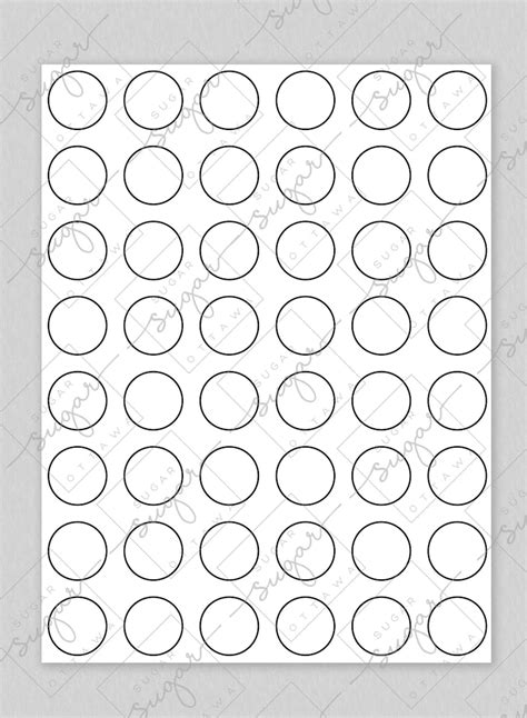 Inch Circle Eye Pop It Royal Icing Transfer Sheet Etsy