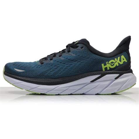 Hoka One One Clifton Men S E Wide Fit Running Shoe Blue Coral