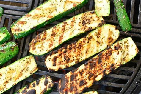 Grilled Zucchini Easy And Nicely Seasoned Grilled Side Dish