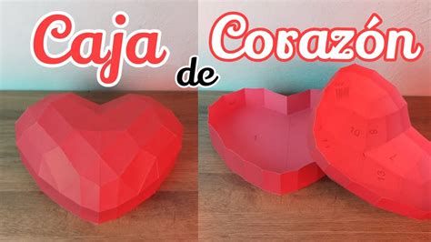 DIY Cómo hacer una CAJA de CORAZÓN de PAPEL fácil y rápido Momuscraft