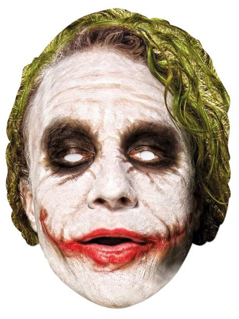 The Joker Vacuform Plastic Face Mask By Rubies 201292 Karnival Costumes