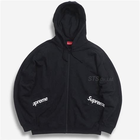 Supreme Color Blocked Zip Up Hooded Sweatshirt Parksider