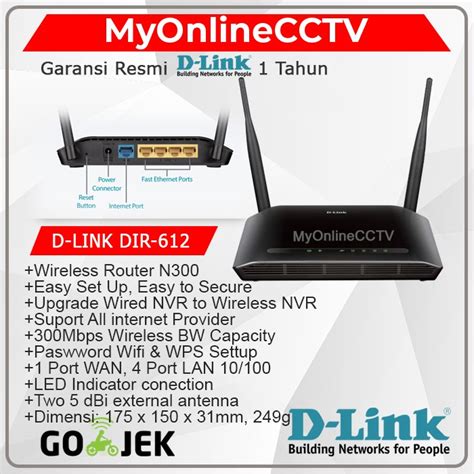 Jual Dlink Dir Router Wireless Wifi Untuk Ip Camera Nvr Cctv