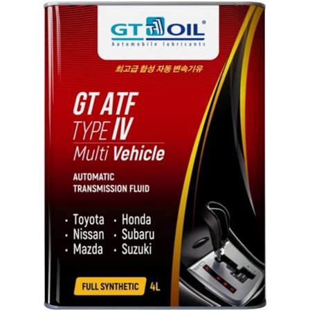 BBSAUTO ru Масло трансмиссионное GT OIL ATF Type IV Multi Vehicle 4л