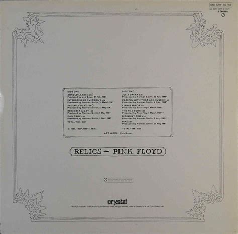 Предзаказ пластинки Pink Floyd Relics на виниле в Алматы Актобе