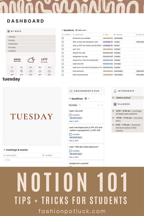 Notion 101 How To Use Tips Tricks Notions Notes Inspiration