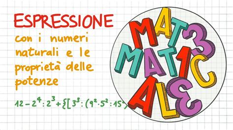 ESPRESSIONE con i numeri naturali e le proprietà delle potenze NN20