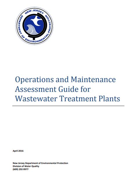 Operations And Maintenance Assessment Guide For Wastewater Treatment