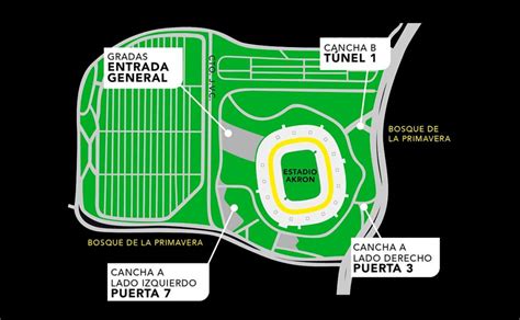 Mapa Estadio Akron Conoce Las Zonas Y Costo De Los Boletos Nts Edomex