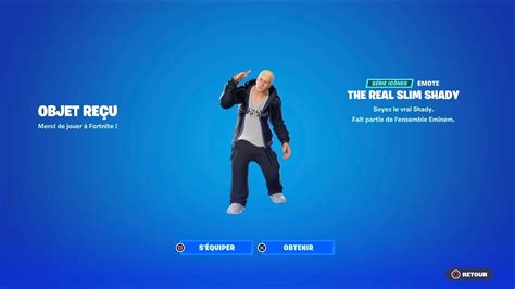 Emote The Real Slim Shady Fortnite Youtube