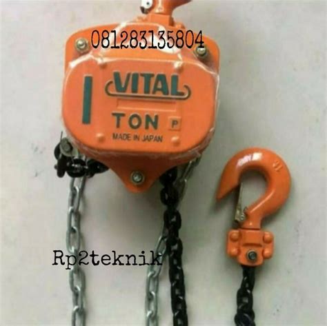 Jual VITAL Chain Block 1 Ton X 15 Meter Made In Japan Takel Rantai