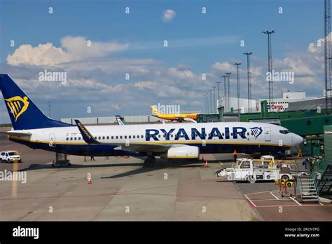 Irish Ultra Low Cost Carrier Ryanair Plane At Gothenburg Landvetter