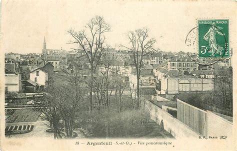 95 ARGENTEUIL 2 Cpa La Basilique 1907 Et Vue Panoramique 1909