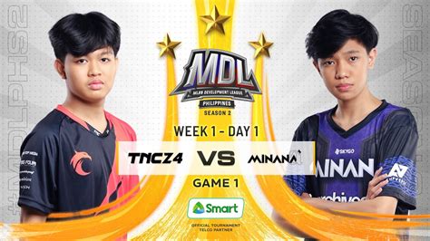 MDL PH S2 W1D1 TNZ4 Vs MNNA Game 1 YouTube