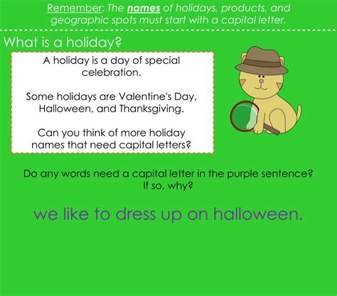 Ppt 2l2a Capitalize Holidays Product Names And Geographic Names