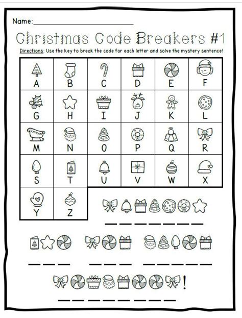 Christmas Code Breakers Activity Pack Made By Teachers Code Breaker