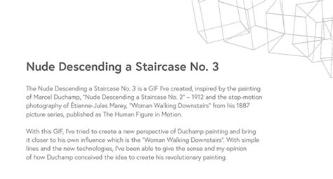Nude Descending A Staircase No On Behance