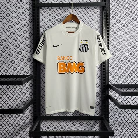 111 12 Retro Santos FC I White NEYMAR JR Football Shirt 2011 2012