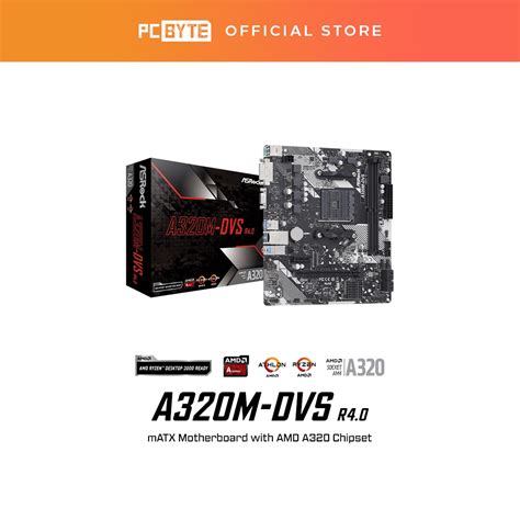 Asrock A320m Dvs R40 Am4 Matx Motherboard Shopee Malaysia