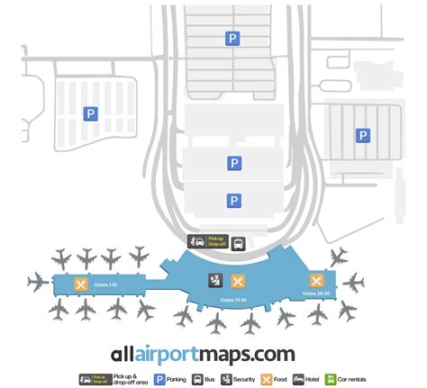 OKC Airport Map - Will Rogers World Airport Terminal Maps & Navigation