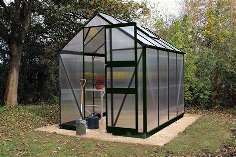 Eden Burford Black 8x6 Greenhouse Polycarbonate