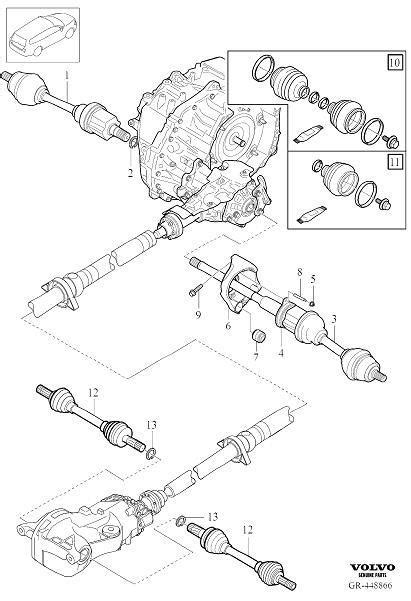 Volvo Xc Cv Axle Left Axle Shaft Exch Genuine Volvo Part