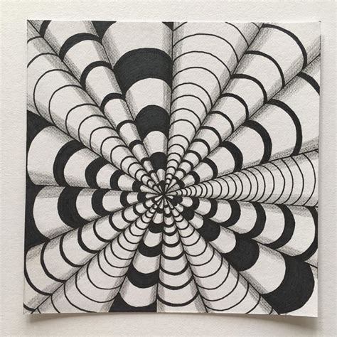 Perla Schippers On Instagram Easy Zendoodle Black And White Striped