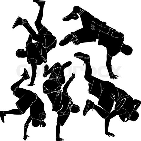 Collection Breakdance Break Dance Stock Vector Colourbox