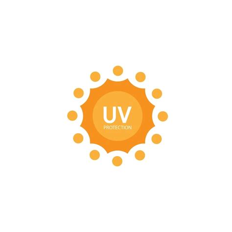 Logo De Protection Uv Cr Me Solaire Vecteur De Cr Me Solaire Soleil