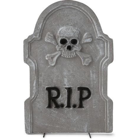 Buy Halloween Tombstone Skull And Crossbones Mydeal